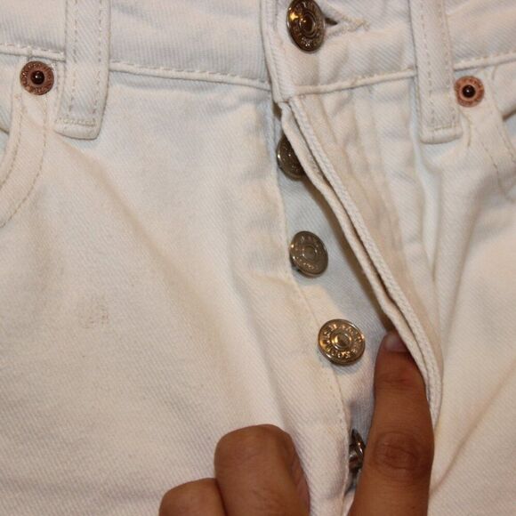 The Kooples White High-Rise Cropped Straight-Leg Jeans Women's Size 26 - Picture 4 of 12